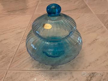 Contenitore in cristallo CAM - lavorato a mano