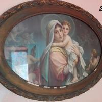 Arte Sacra: Quadro Maria Gesù statue capoletto