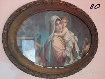 Arte Sacra: Quadro Maria Gesù statue capoletto