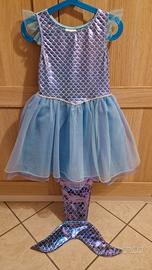 Vestito da sirena taglia 4 - 6 anni