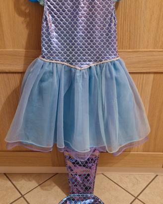Vestito da sirena taglia 4 - 6 anni
