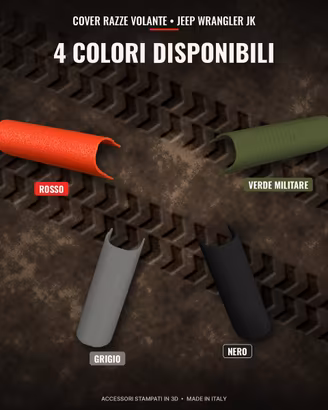 Cover razze volante compatibili con jeep wrangler