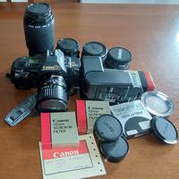Canon T70 perfetta- obiettivi Canon-filtri-flash