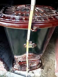 STUFA LEGNA FRANCO BELGE - GHISA SMALTATA VINTAGE