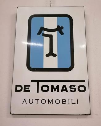 Insegna smaltata De Tomaso