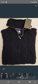 Maglione Americanino Zip TgXL Slim Fit Nero Nuovo