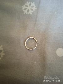 orecchino/anello a fondo aperto
