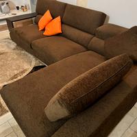 Divano Angolare in Tessuto