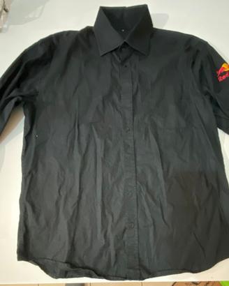 camicia red bull nera taglia M