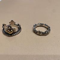 Anelli orecchini argento trollbeads
