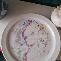 piatto porcellana serie "le quattro stagioni"