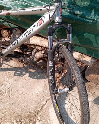 Bicicletta da donna e panca palestra