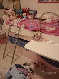 Letto a castello con materassi per cameretta