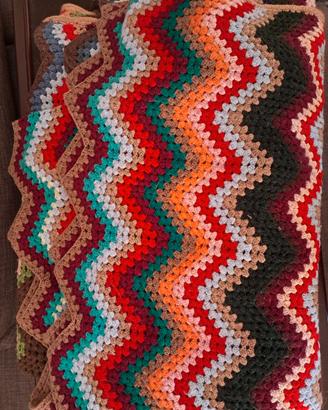 coperta ad uncinetto letto singolo