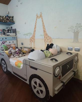 Letto a jeep per camera bambini _ 90x190/200 cm