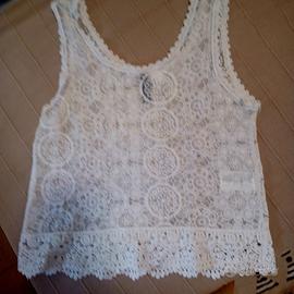 Canottiera pizzo bambina 11-12 anni