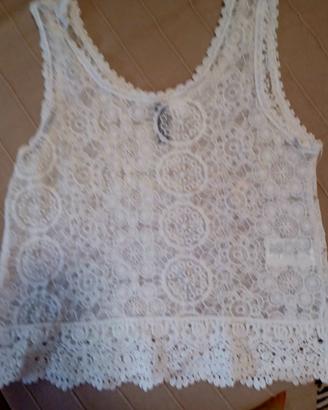 Canottiera pizzo bambina 11-12 anni