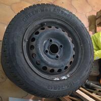 4 ruote complete (gomme + cerchi) 165/70 R13 m+s
