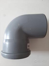 RACCORDO A GOMITO IN PVC 110 MM