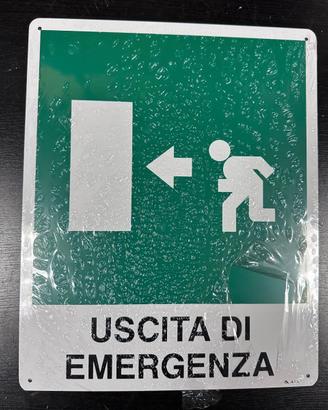 Lotto 115 cartelli di sicurezza in alluminio