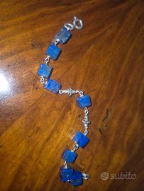 bracciale lapislazzuli e argento 925