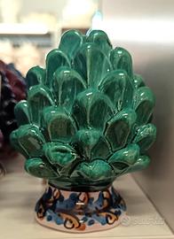 Pigna smaltata, H 8cm, ceramica di Caltagirone 