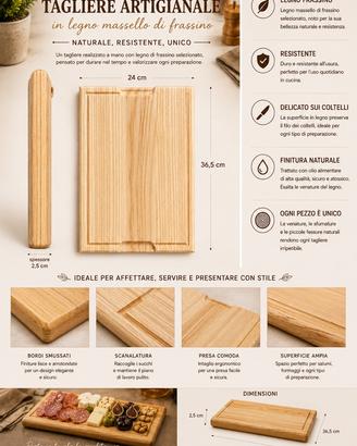 Tagliere Legno Massello FaiDaTe