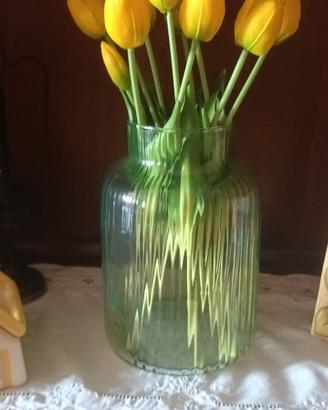 Vaso in vetro Green World