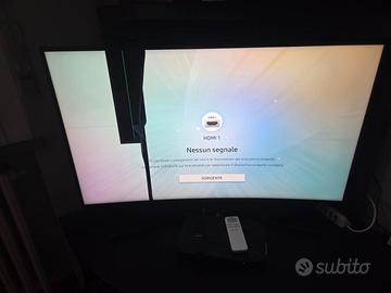 Samsung TV curvo 49" – schermo rotto – per pezzi