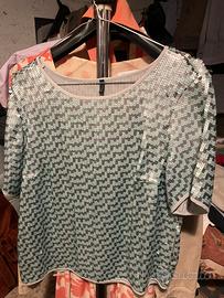 Maglia pailletes elegante benetton donna