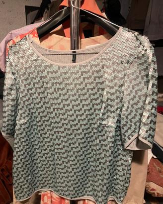 Maglia pailletes elegante benetton donna