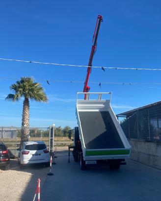 Iveco EuroCargo 75E17 Ribaltabile + Gru 3 Sfere