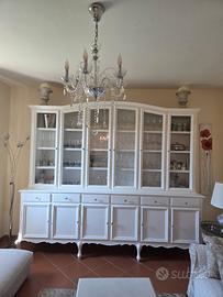 Vetrina/Credenza in Rovere Sbiancato 