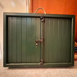 Balcone alluminio verde