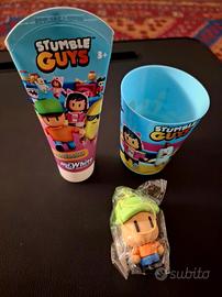 Stumble Guys dentifricio, bicchierino e pupazzo