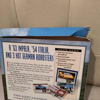 1999 Cofanetto Calendario illustrato "365 Cars"