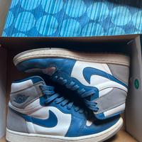 Air Jordan 1 Retro High OG True Blue/Cement Grey