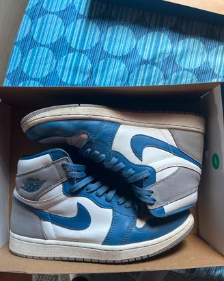 Air Jordan 1 Retro High OG True Blue/Cement Grey