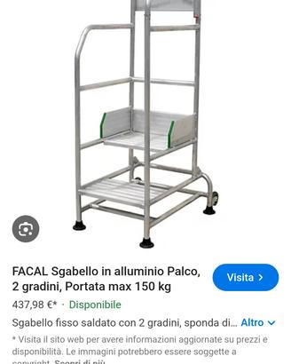 scala fissa con ruote