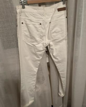 Jeans bianchi marca Zara taglia 48