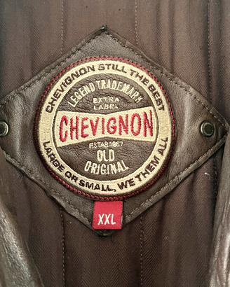 CHEVIGNON giubbotto in pelle taglia XXL