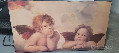 Quadro RAFFAELLO Angeli su tavola in legno