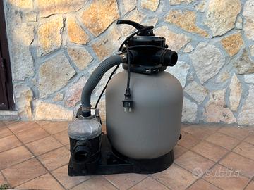 Festnight Pompa con filtro per piscina e sabbia