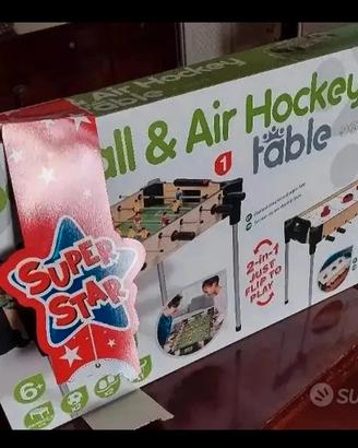 calcio balilla pincanello+airhokey(2 in 1)