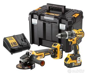Kit dewalt 18v avvitatore e smerigliatrice