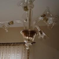 Lampadario classico in vetro