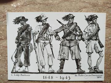 Cartolina 1966 Associazione Bersaglieri di Gorizia