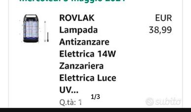 lampada antizanzare Nuova