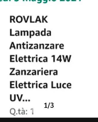 lampada antizanzare Nuova