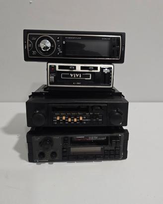 Lotto Autoradio Vintage Anni 70/80 In Blocco 4 Pez